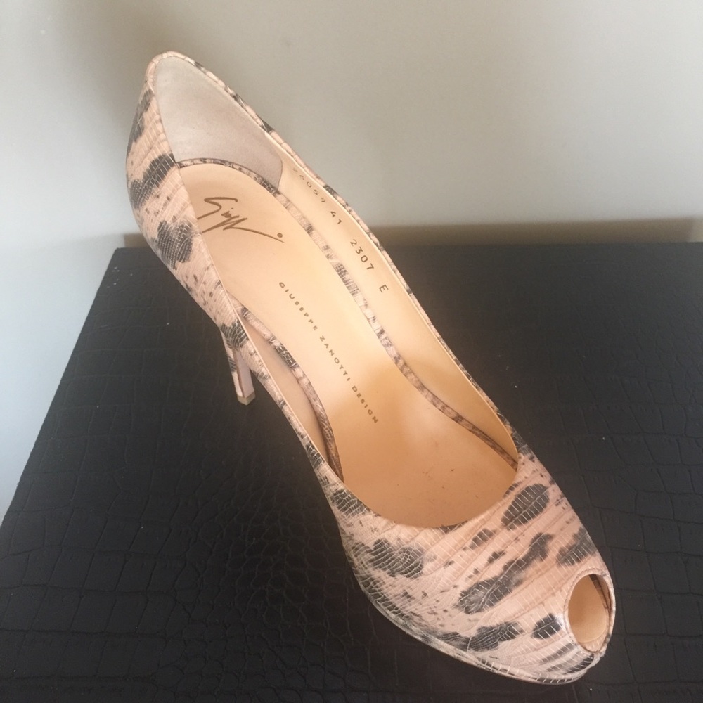 Vintage GIUSEPPE ZANOTTI OPEN TOE HEELS❤️HP - Picture 7 of 11